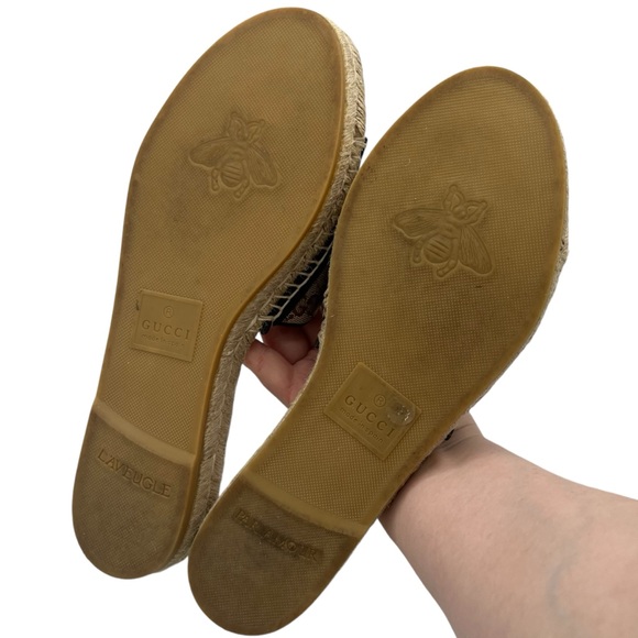 Gucci GG Matelasse Canvas Espadrille Sandal - Picture 5 of 11